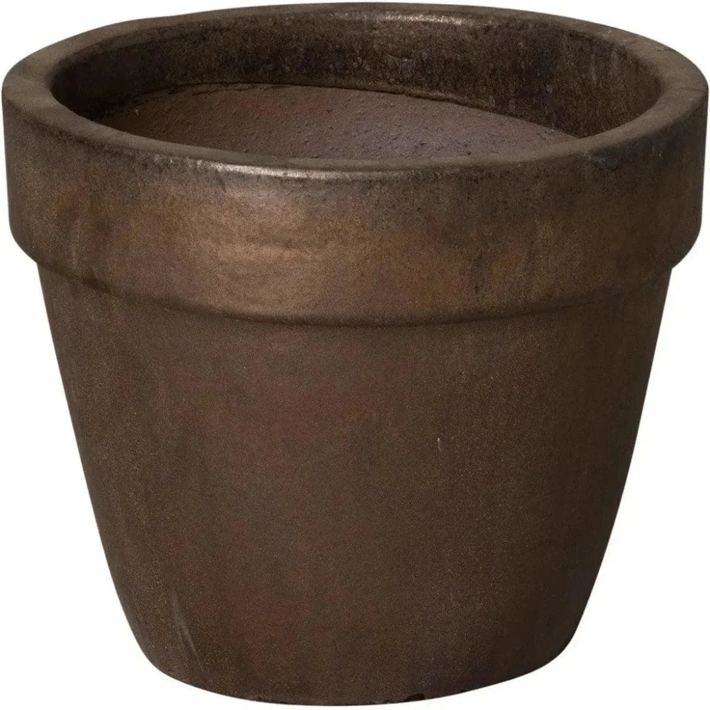 Emissary Round Ceramic Flower Pot