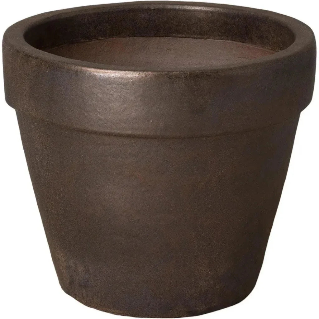 Emissary Round Ceramic Flower Pot