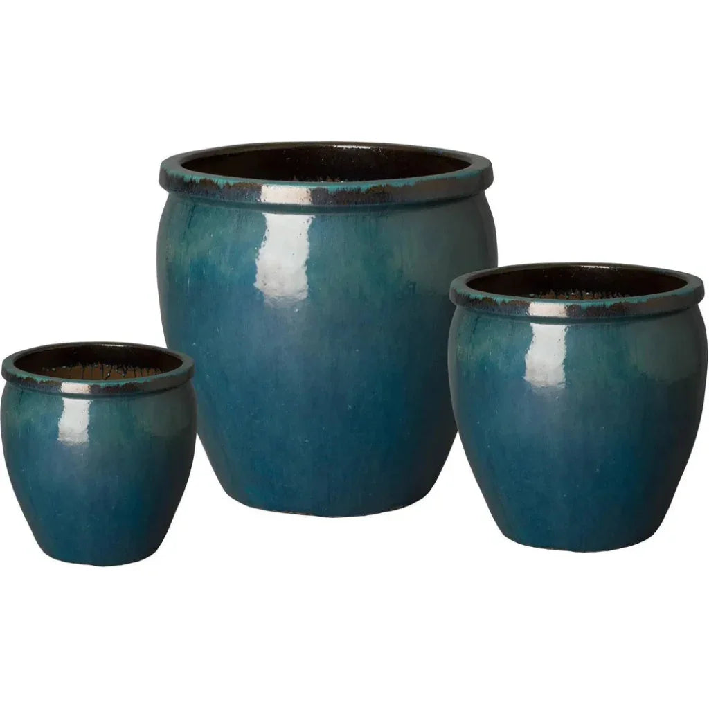Emissary Round Crafted Ceramic Planter