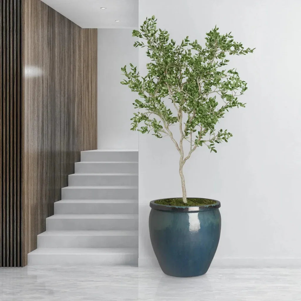 Emissary Round Crafted Ceramic Planter