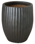 Round Ridge Ceramic Planter