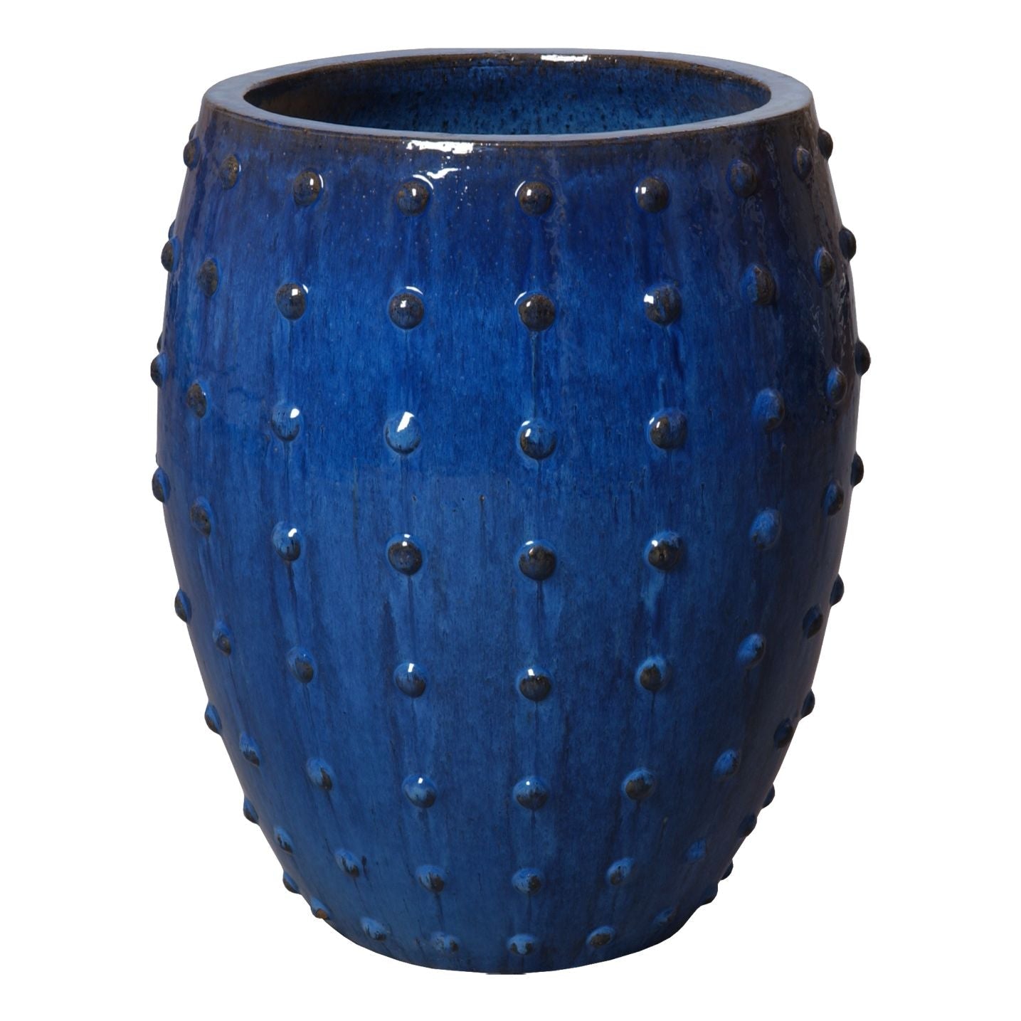 Emissary Round Studded Handcrafted Ceramic Outdoor Planter