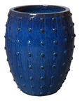 Emissary Round Studded Handcrafted Ceramic Outdoor Planter