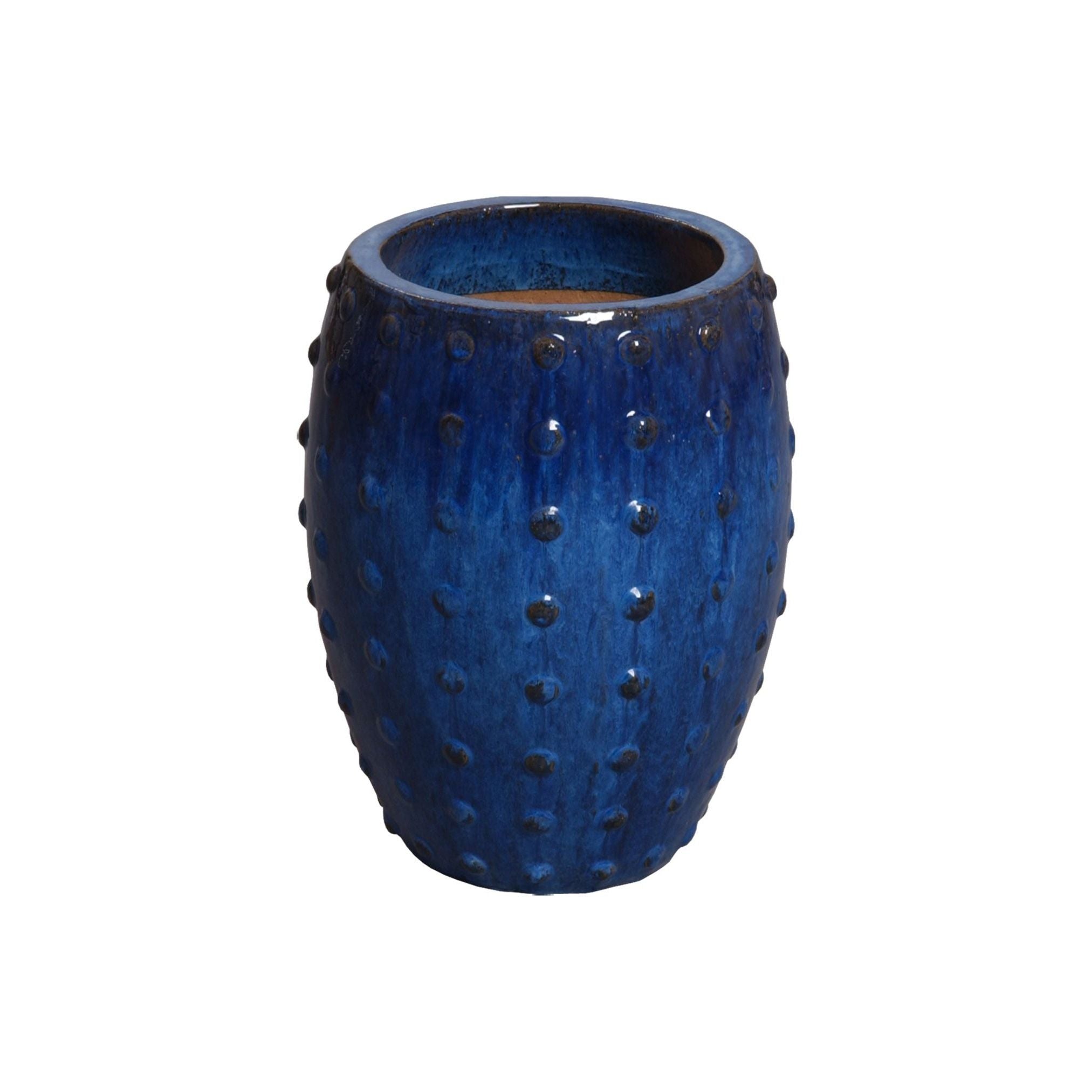 Emissary Round Studded Handcrafted Ceramic Outdoor Planter