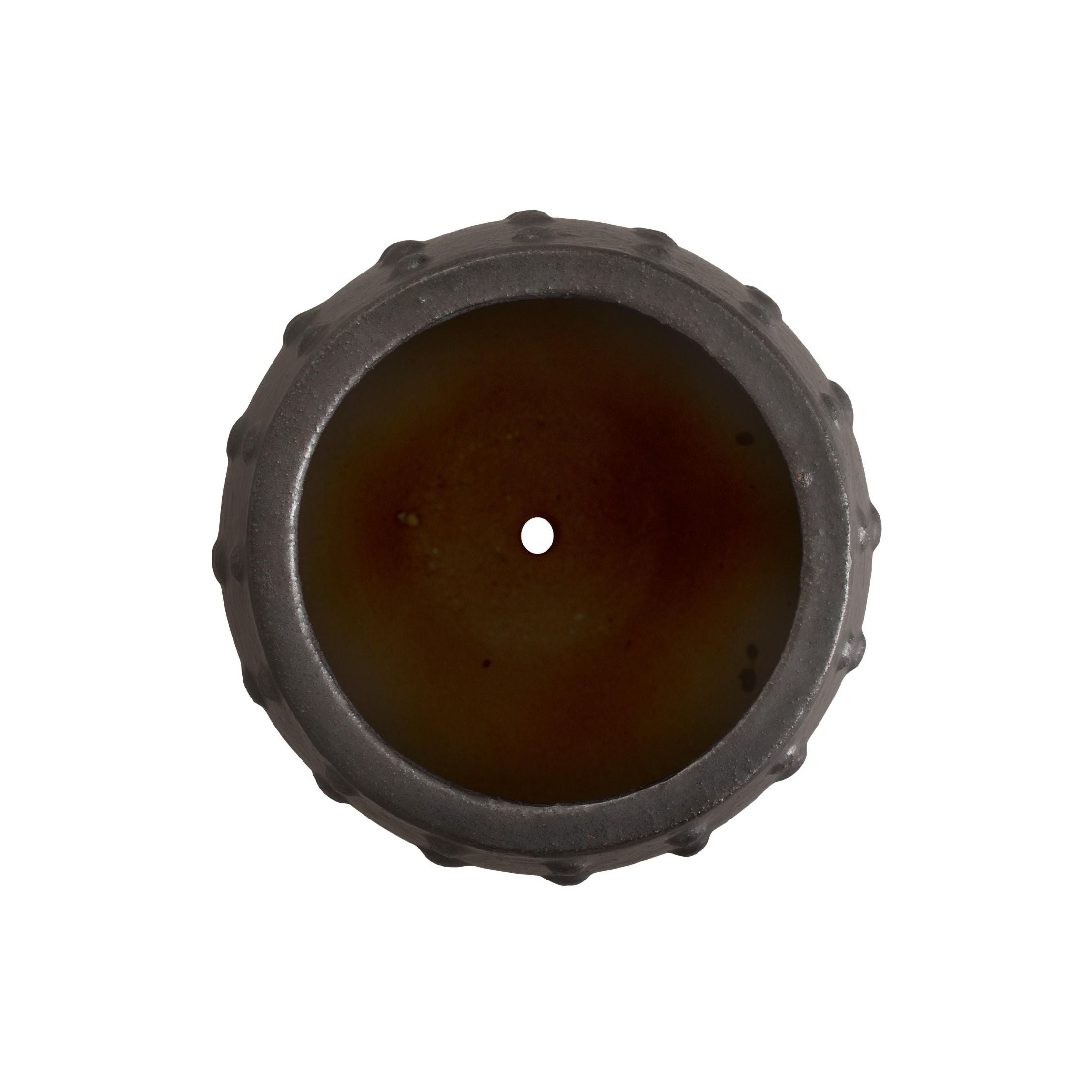 Emissary Round Studded Handcrafted Ceramic Outdoor Planter
