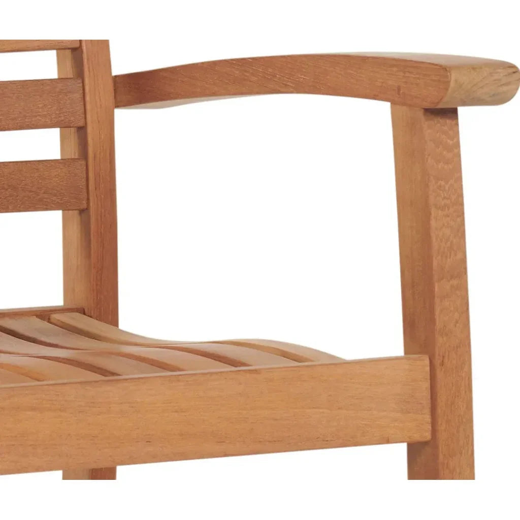 HiTeak Royal Teak Outdoor Stacking Armchair 4PC