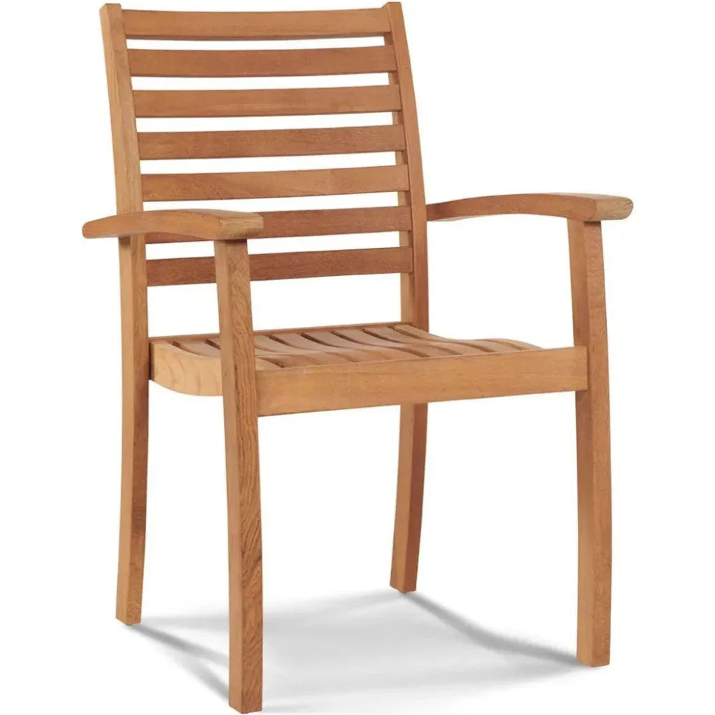 HiTeak Royal Teak Outdoor Stacking Armchair 4PC
