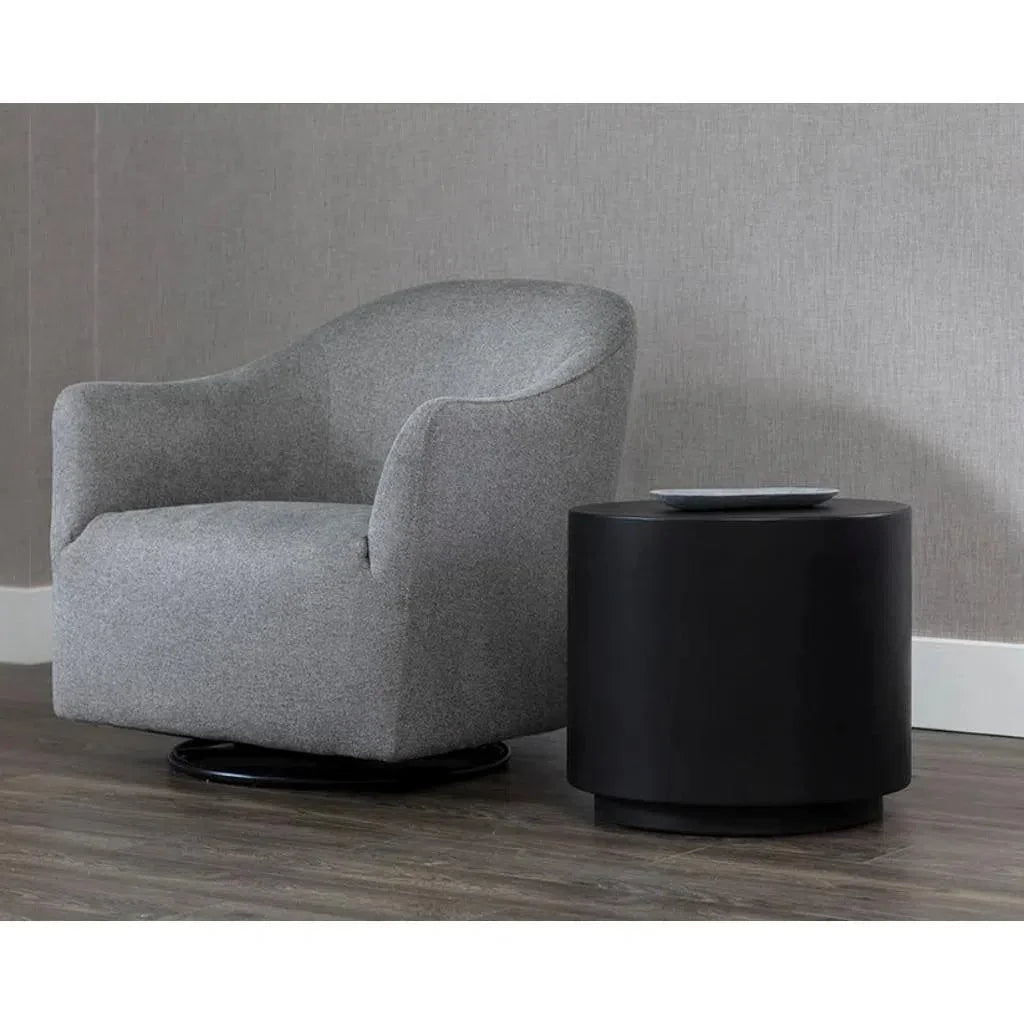 SUNPAN Rubin Concrete Outdoor Round End Table