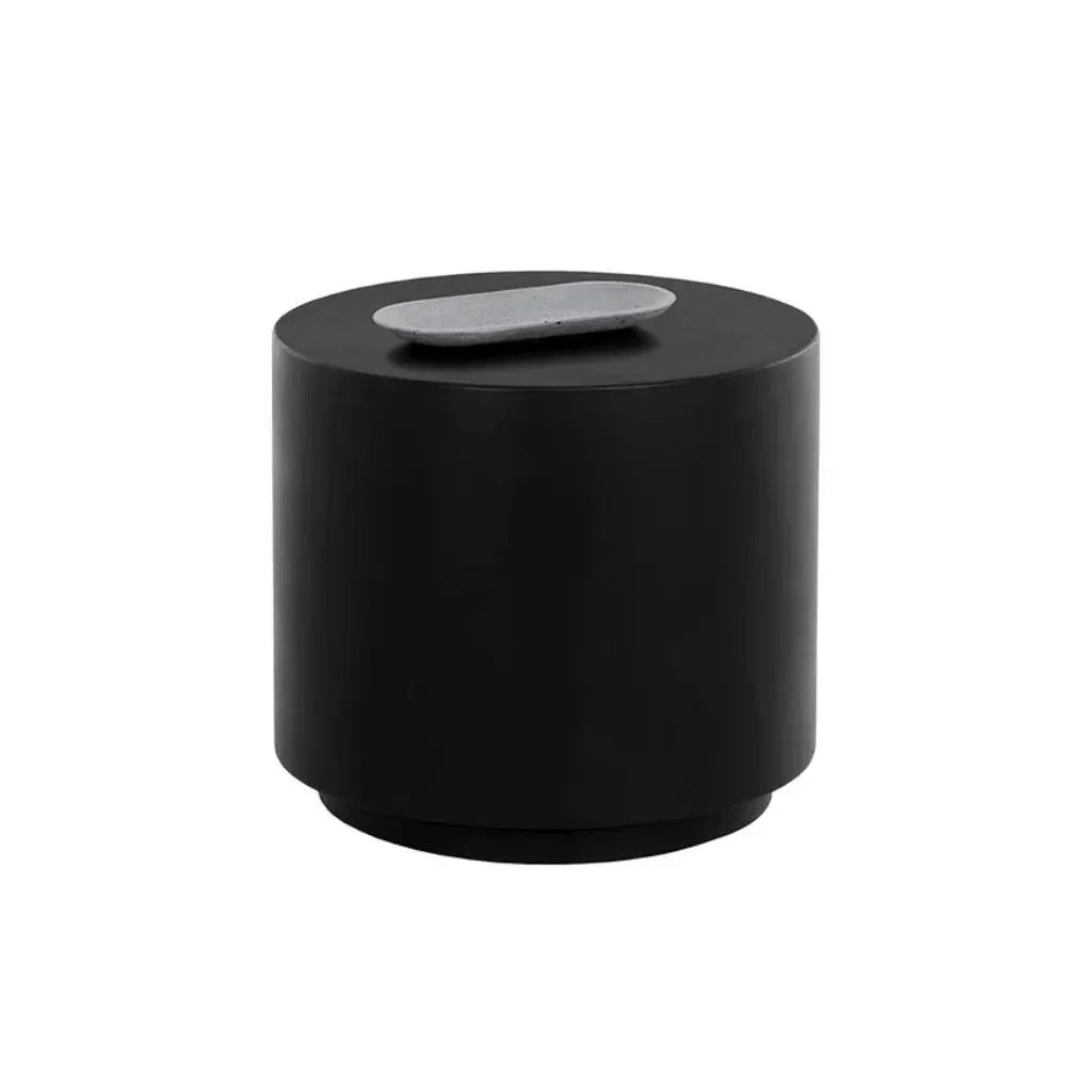 SUNPAN Rubin Concrete Outdoor Round End Table
