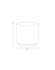 SUNPAN Rubin Concrete Outdoor Round End Table