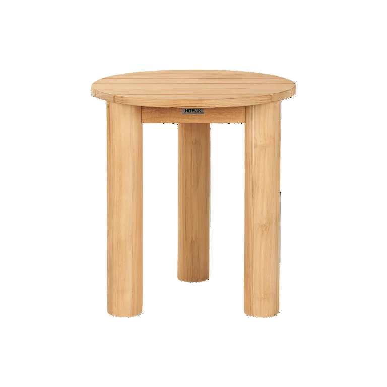 HiTeak Rudolph Teak Patio Round Side Table