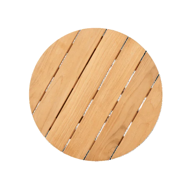 HiTeak Rudolph Teak Patio Round Side Table