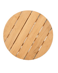 HiTeak Rudolph Teak Patio Round Side Table