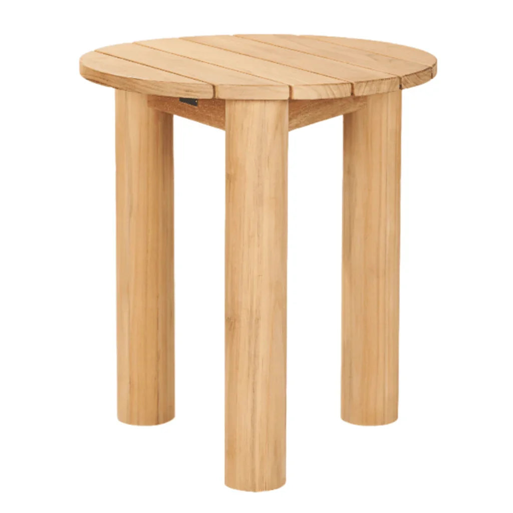 HiTeak Rudolph Teak Patio Round Side Table