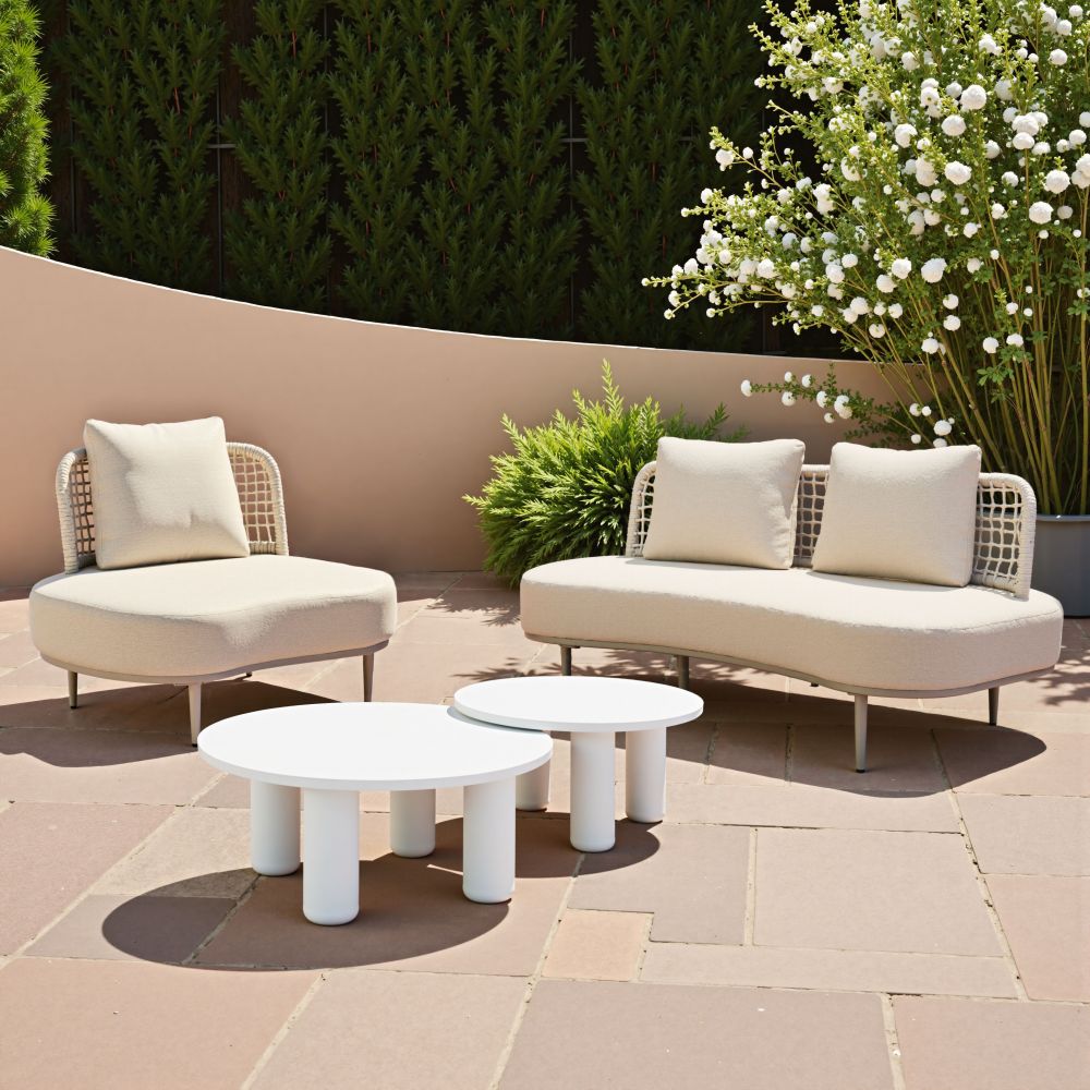 Zuo Modern Ruhe Olefin Fabric Outdoor Sofa