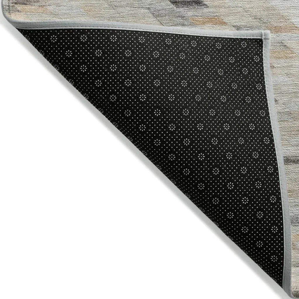LOOMLAN Rugs Ruzenth Ivory Washable Indoor-Outdoor Rug