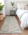 LOOMLAN Rugs Ruzenth Ivory Washable Indoor-Outdoor Rug