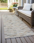 LOOMLAN Rugs Ruzenth Ivory Washable Indoor-Outdoor Rug