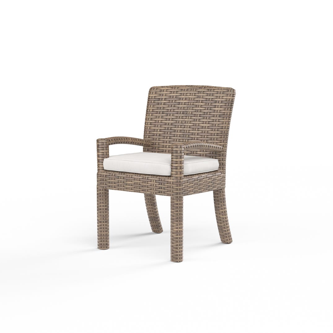 Sunset West Havana Sunbrella Outdoor Dining Armchair 2PC