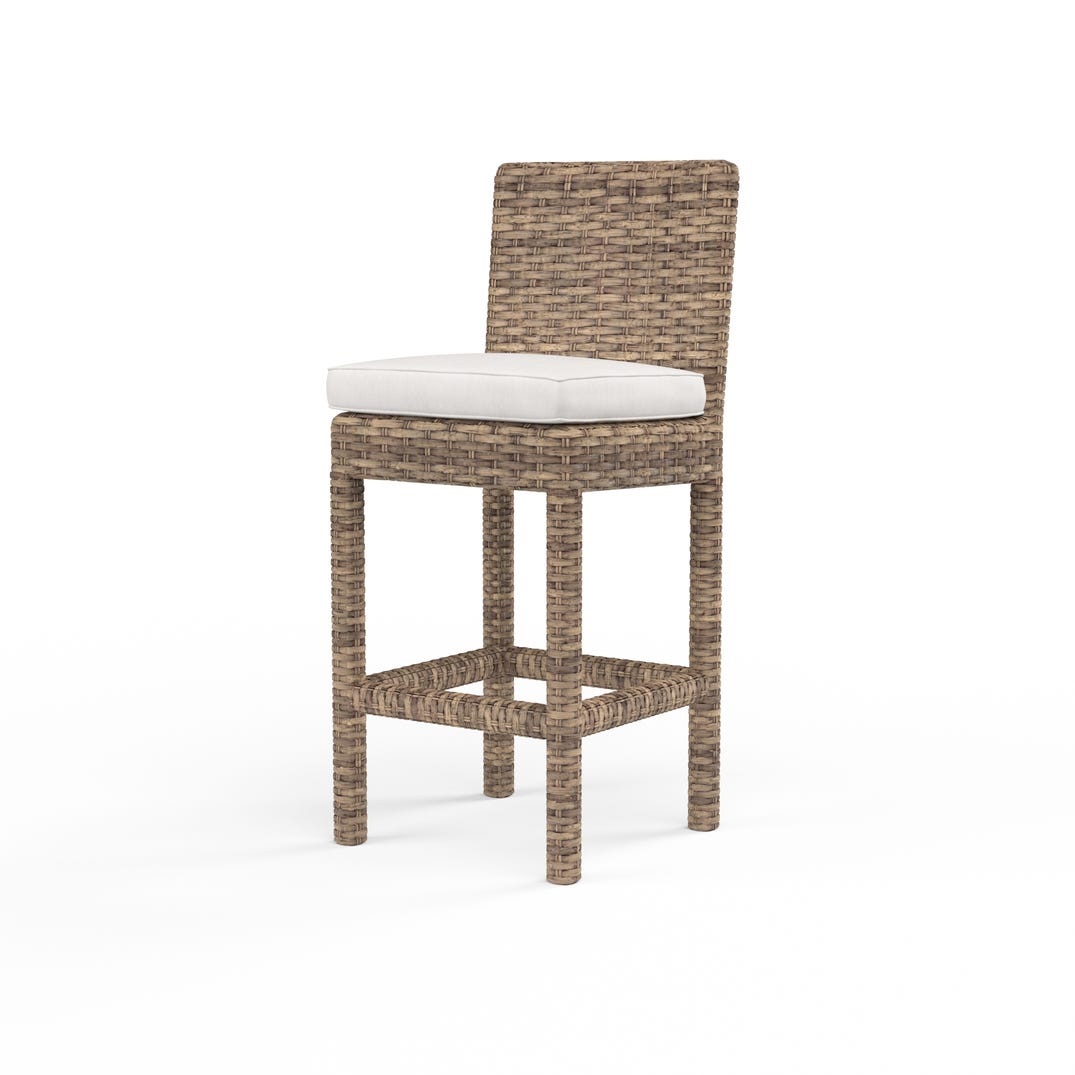 Sunset West Havana Sunbrella Outdoor Barstool 2PC