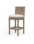 Sunset West Havana Sunbrella Outdoor Barstool 2PC