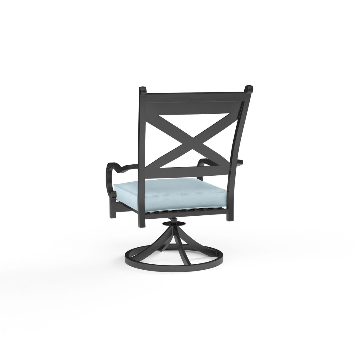 Monterey Swivel Outdoor Dining Chair 2PC - Commercial Grade Outdoor - view 3
