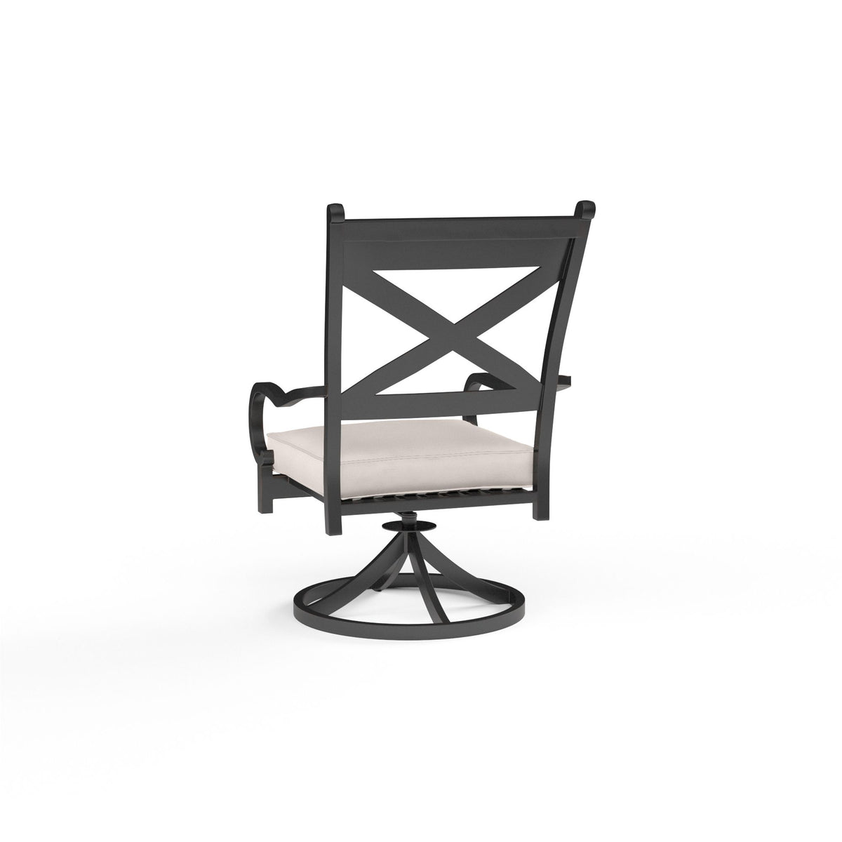 Monterey Swivel Outdoor Dining Chair 2PC - Commercial Grade Outdoor - view 15