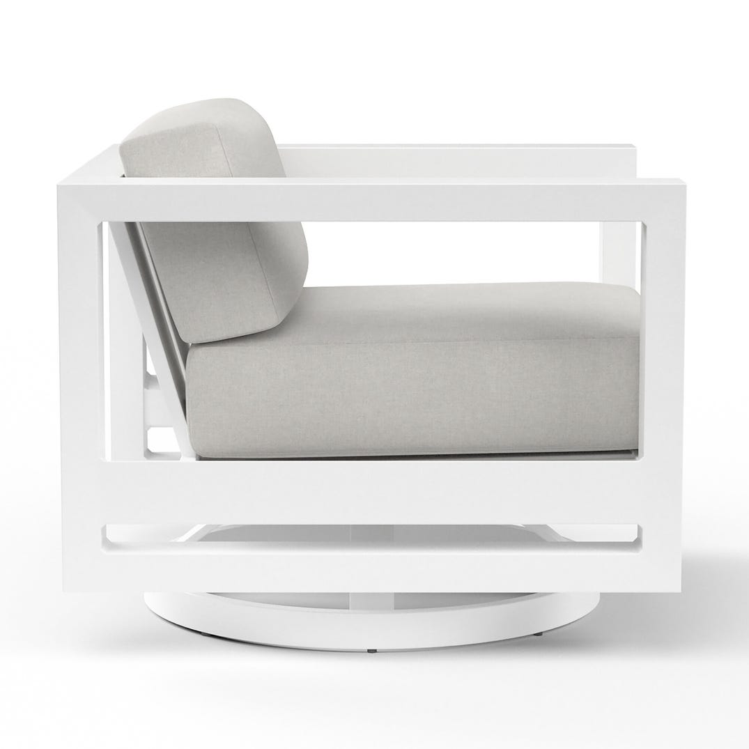 Sunset West Newport Sunbrella Swivel Outdoor Club Chair