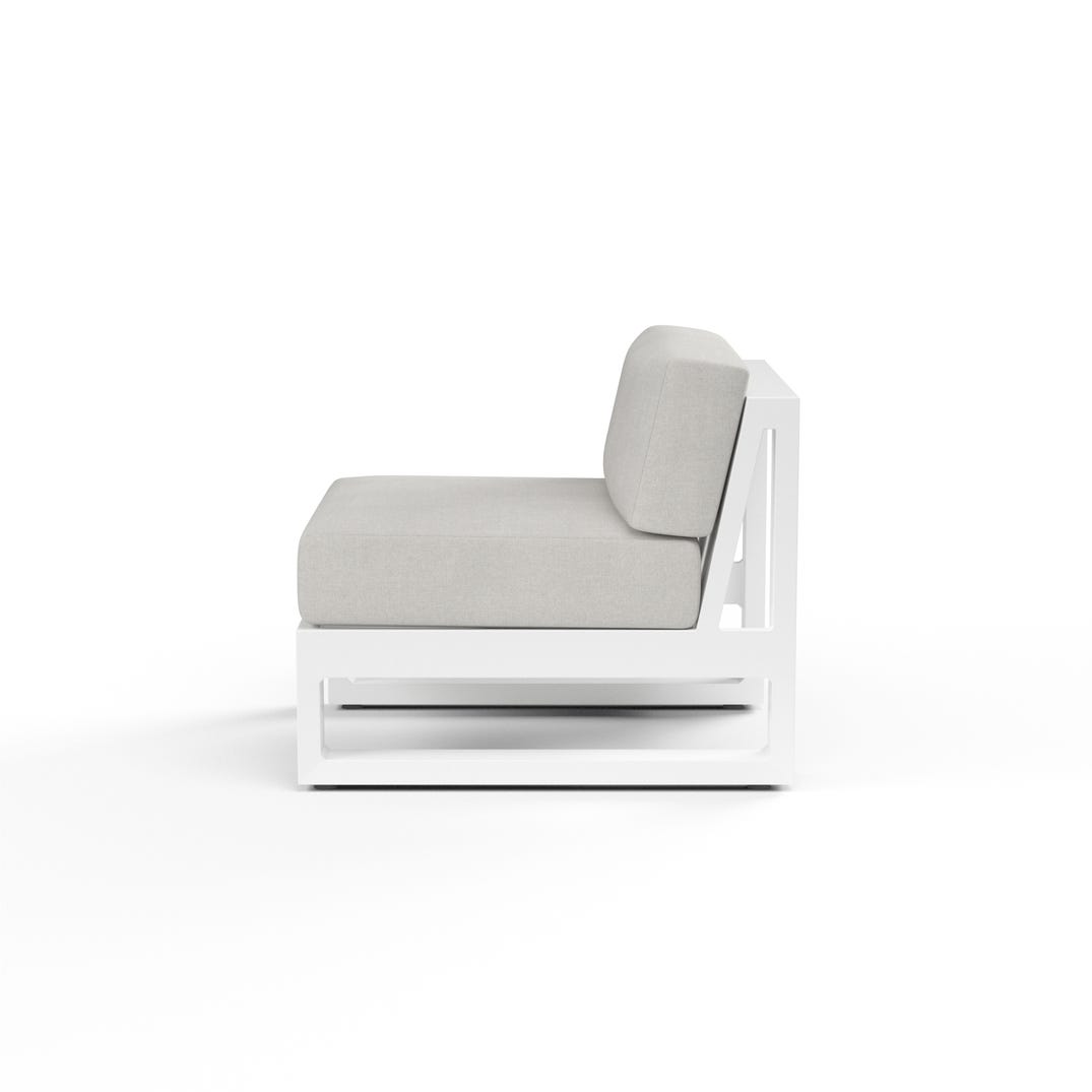 Sunset West Newport Sunbrella Armless Outdoor Club Chair