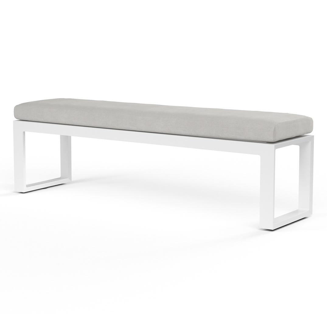 Sunset West Newport Sunbrella Outdoor Dining Bench