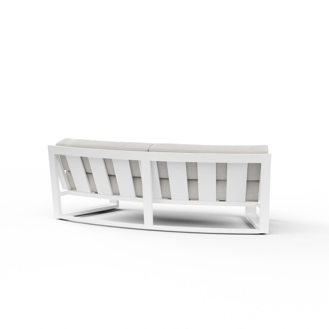 Sunset West Newport Sunbrella Outdoor Curved Sofa