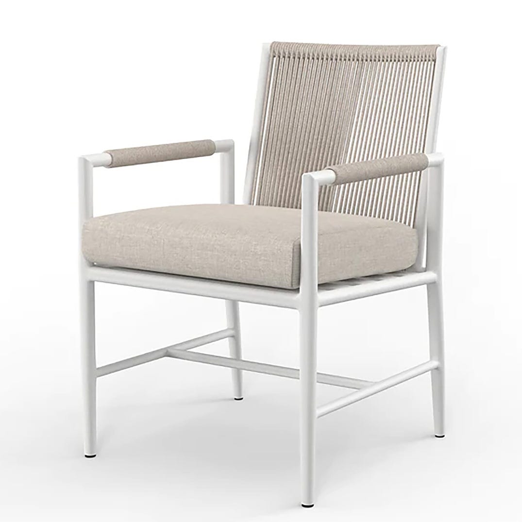 Sunset West Sabbia Sunbrella Outdoor Dining Armchair 2PC