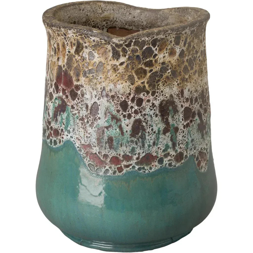 Emissary Sack Reef Teal Ceramic Planter