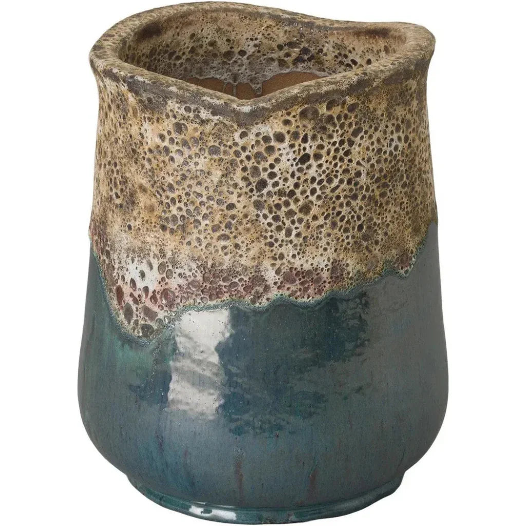 Emissary Sack Reef Teal Ceramic Planter