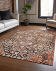 Addison Rugs Saelain Brown Washable Indoor-Outdoor Rug