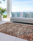 Addison Rugs Saelain Brown Washable Indoor-Outdoor Rug