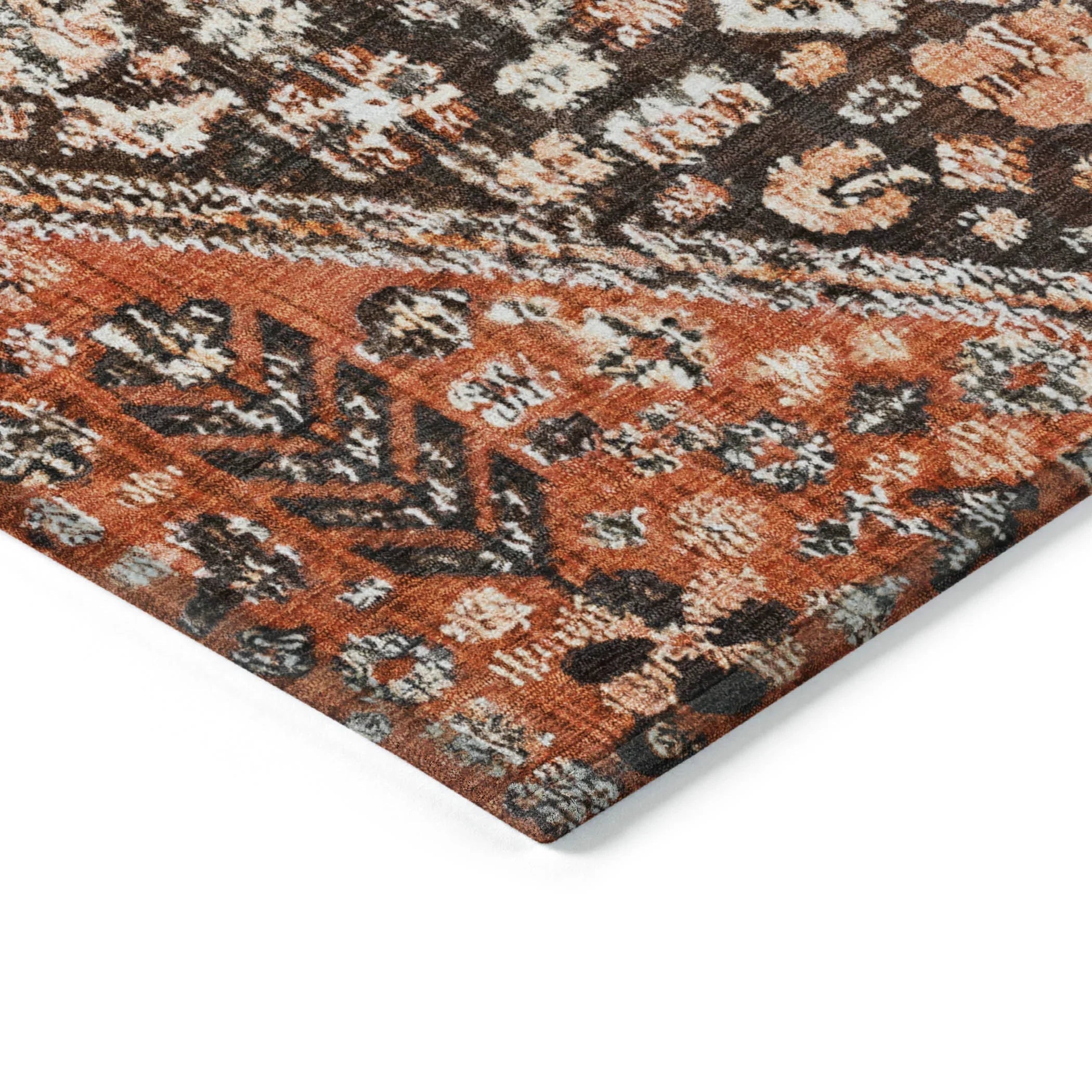 Addison Rugs Saelain Brown Washable Indoor-Outdoor Rug