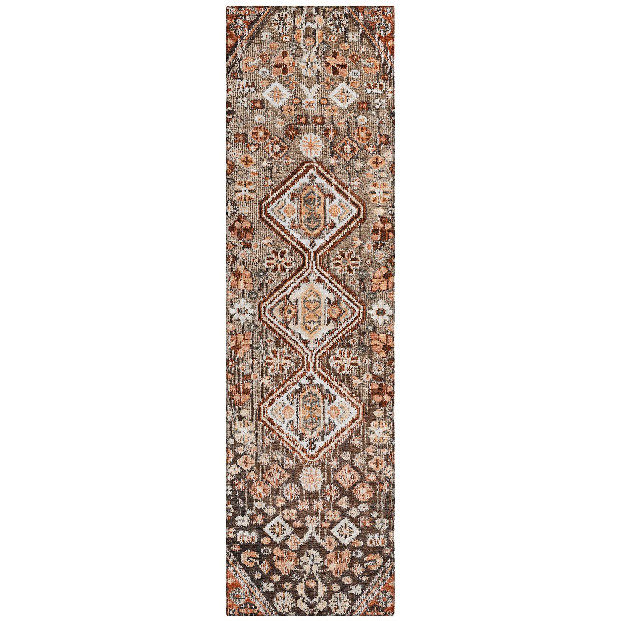 Addison Rugs Saelain Brown Washable Indoor-Outdoor Rug