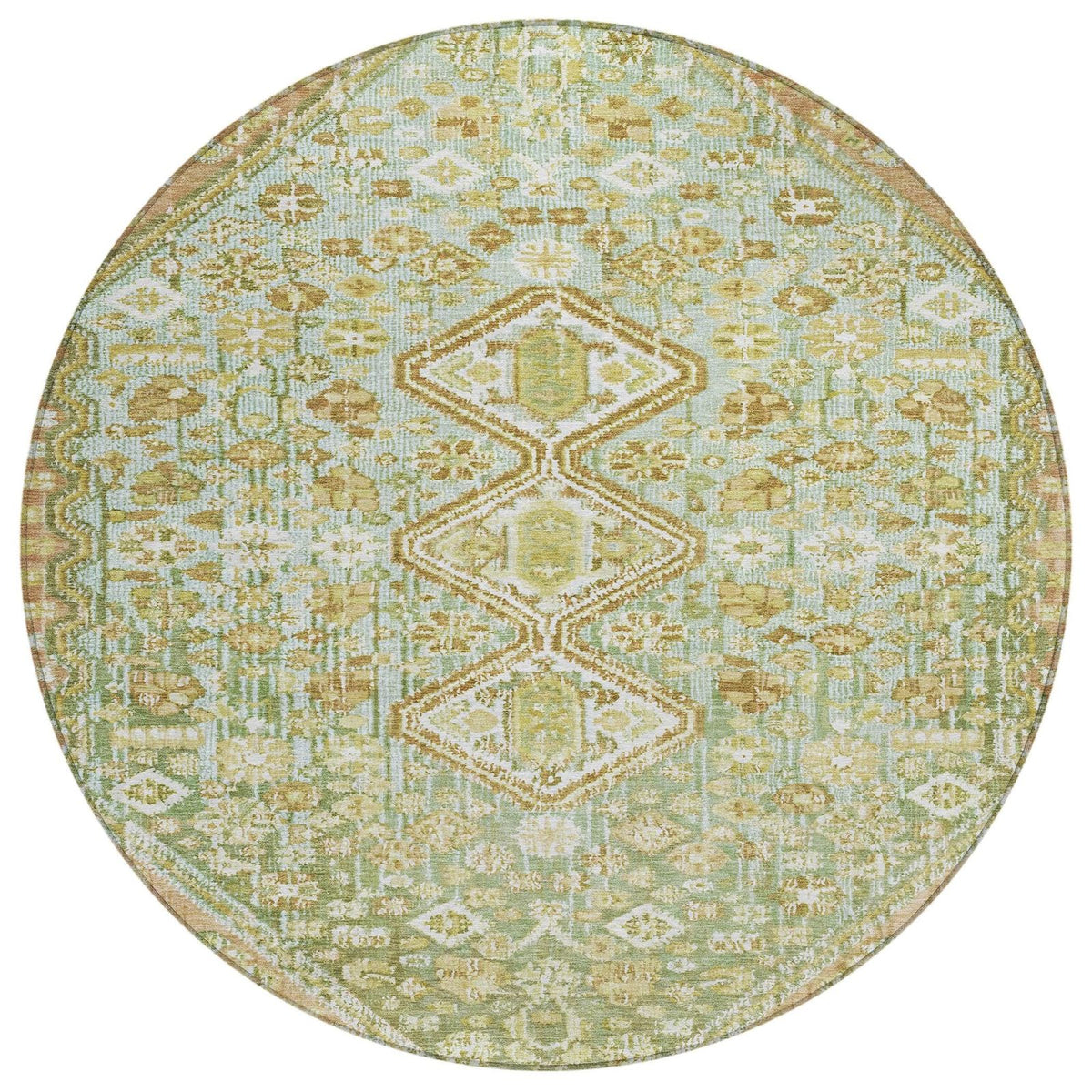 Addison Rugs Saelain Green Washable Indoor-Outdoor Rug