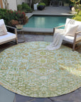 Addison Rugs Saelain Green Washable Indoor-Outdoor Rug