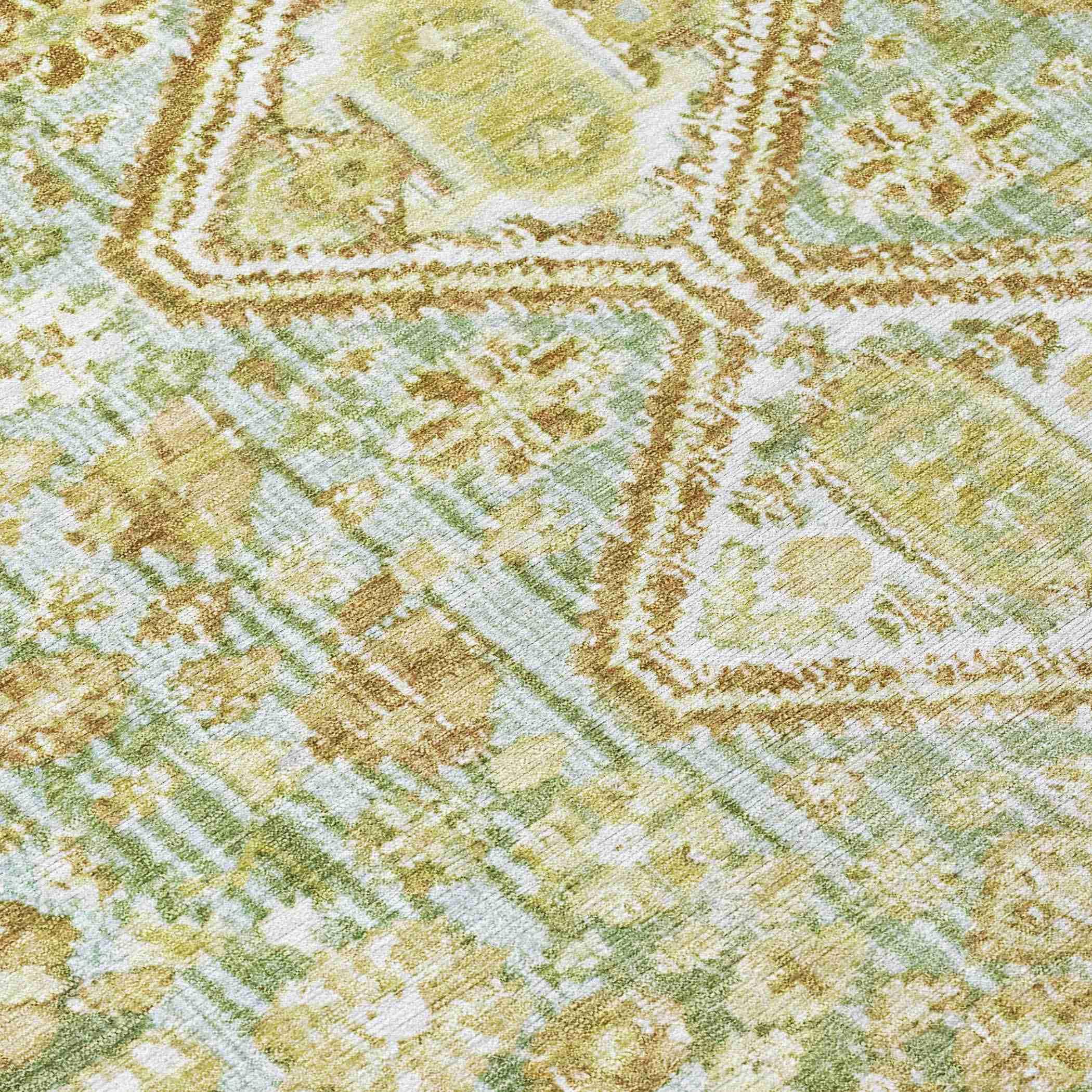 Addison Rugs Saelain Green Washable Indoor-Outdoor Rug