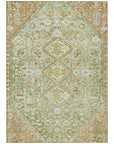 Addison Rugs Saelain Green Washable Indoor-Outdoor Rug