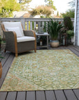 Addison Rugs Saelain Green Washable Indoor-Outdoor Rug