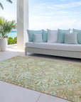 Addison Rugs Saelain Green Washable Indoor-Outdoor Rug