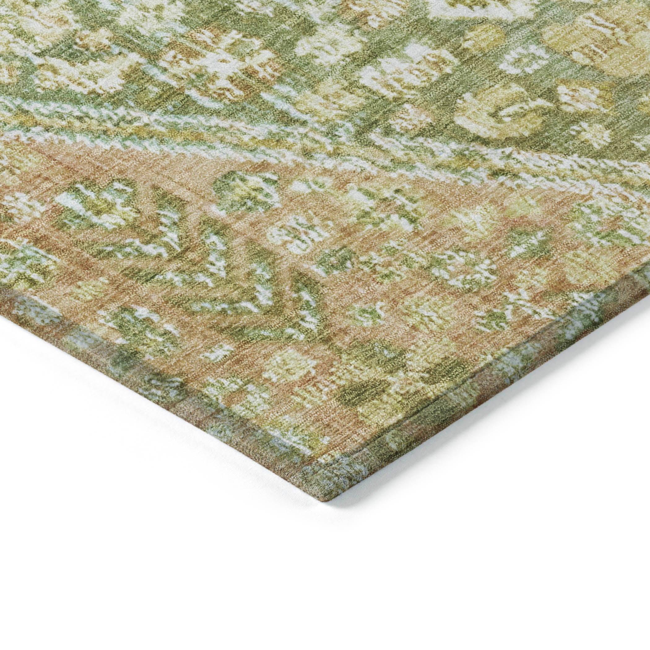 Addison Rugs Saelain Green Washable Indoor-Outdoor Rug