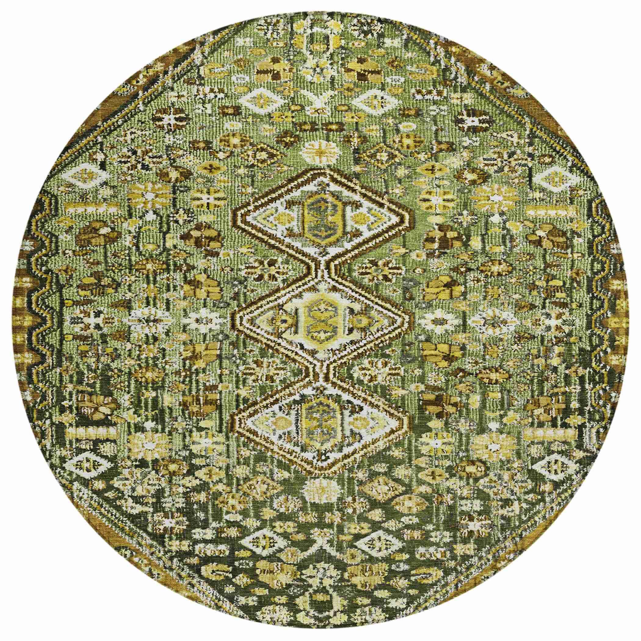 Addison Rugs Saelain Olive Washable Indoor-Outdoor Rug