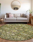 Addison Rugs Saelain Olive Washable Indoor-Outdoor Rug