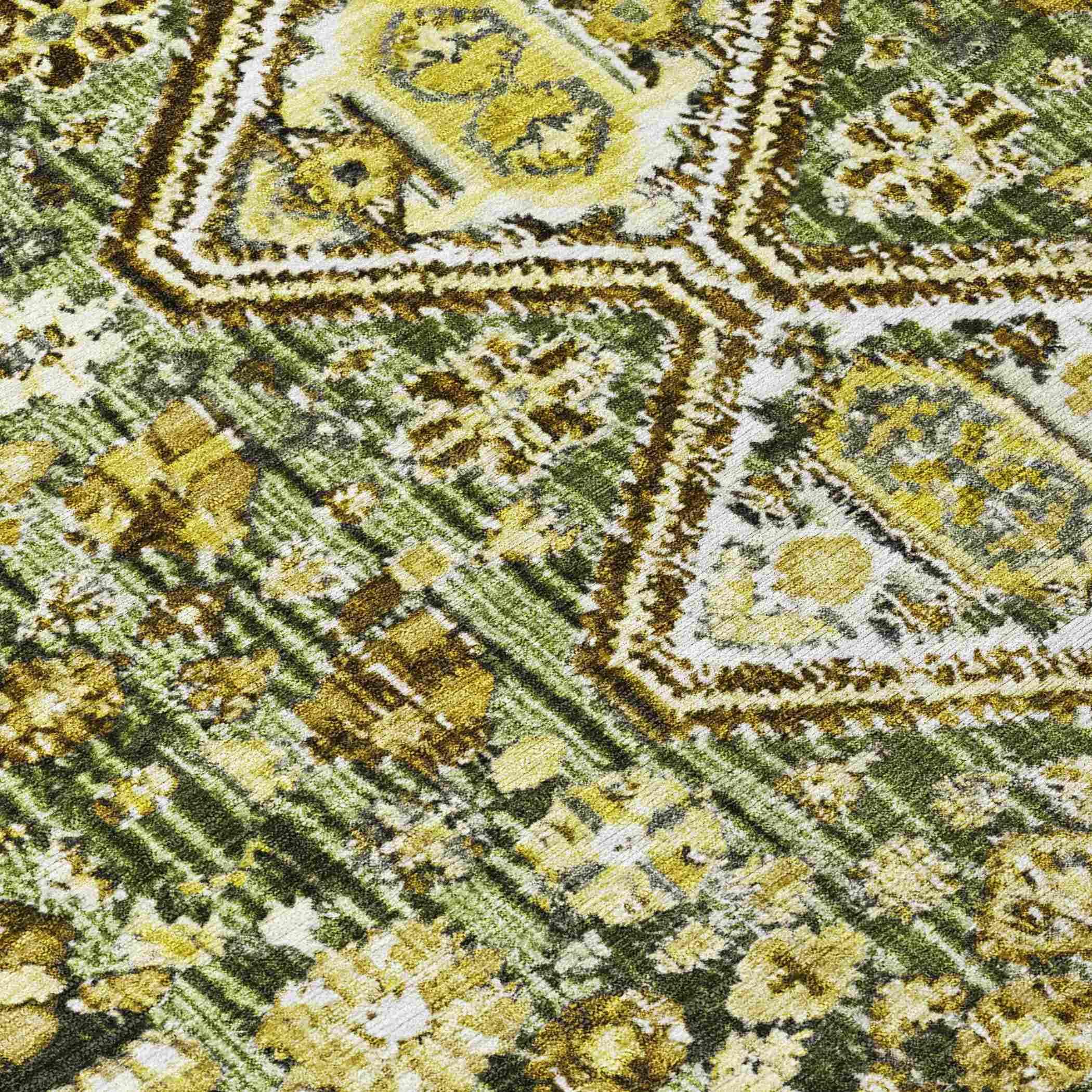 Addison Rugs Saelain Olive Washable Indoor-Outdoor Rug