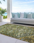 Addison Rugs Saelain Olive Washable Indoor-Outdoor Rug