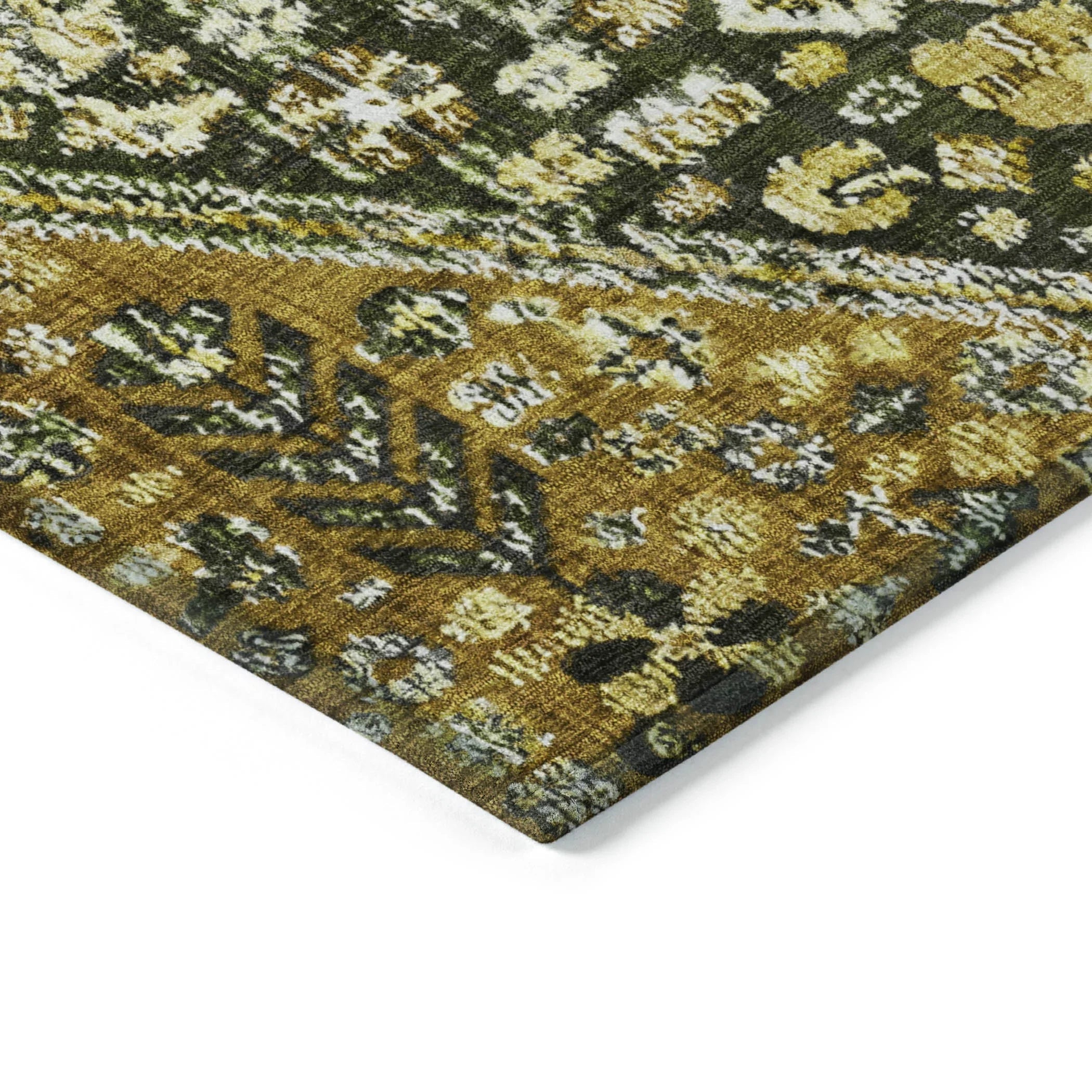 Addison Rugs Saelain Olive Washable Indoor-Outdoor Rug